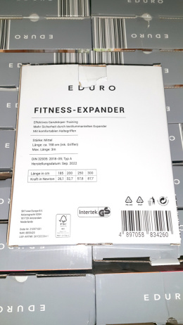 Cardboard Box Eduro Expander Exercise Band 16 pieces