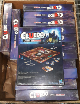 Cardboard Box Cluedo Board Game Rivals Edition 14 pieces